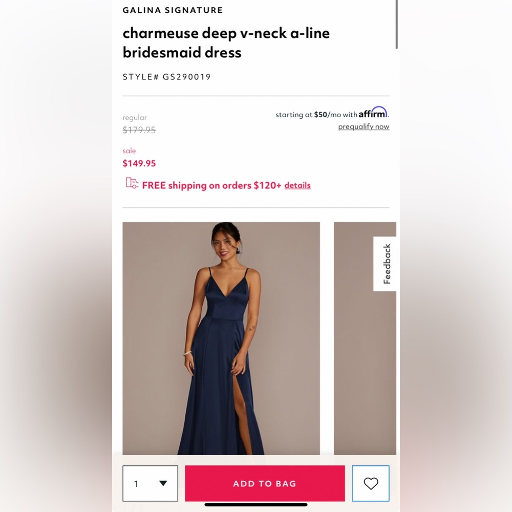 Bridesmaid dress